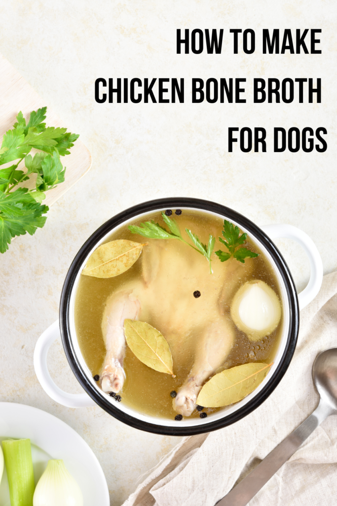 homemade chicken bone broth for dogs